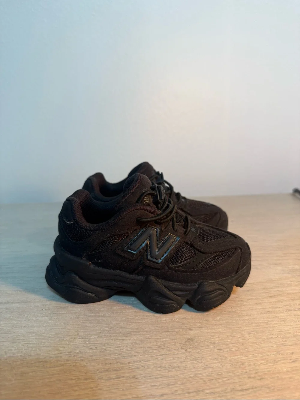 New Balance Kids Black Chunky Lace-Up Sneakers